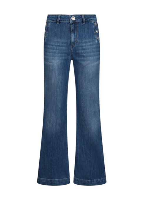 High-waisted flare jeans with buttons Liu Jo | UA6162D0275.78988
